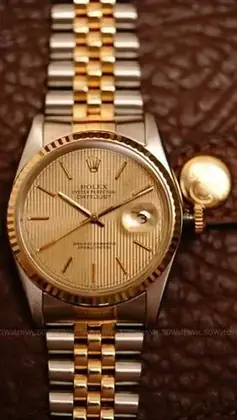 Rolex Datejust 16233 Demi Vàng 18K Chính Hãng